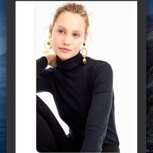 J Crew Black Perfect Fit Turtleneck